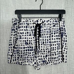 Milly High Waist Blue and White Shorts